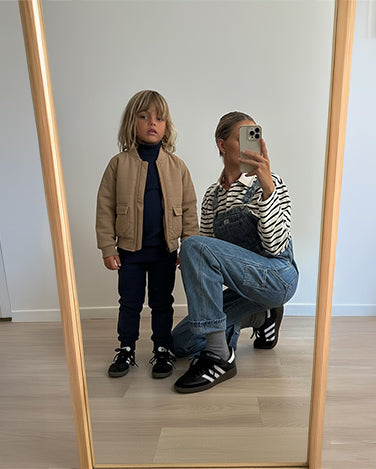 Rex Padded Bomber Jacket in Structured Fabric