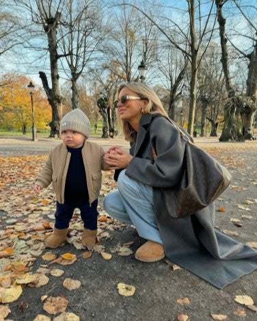 Rex Padded Bomber Jacket in Structured Fabric