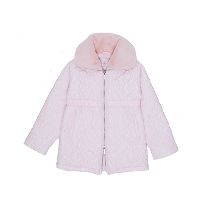 Regina Quilted Jacket with Faux Fur Collar