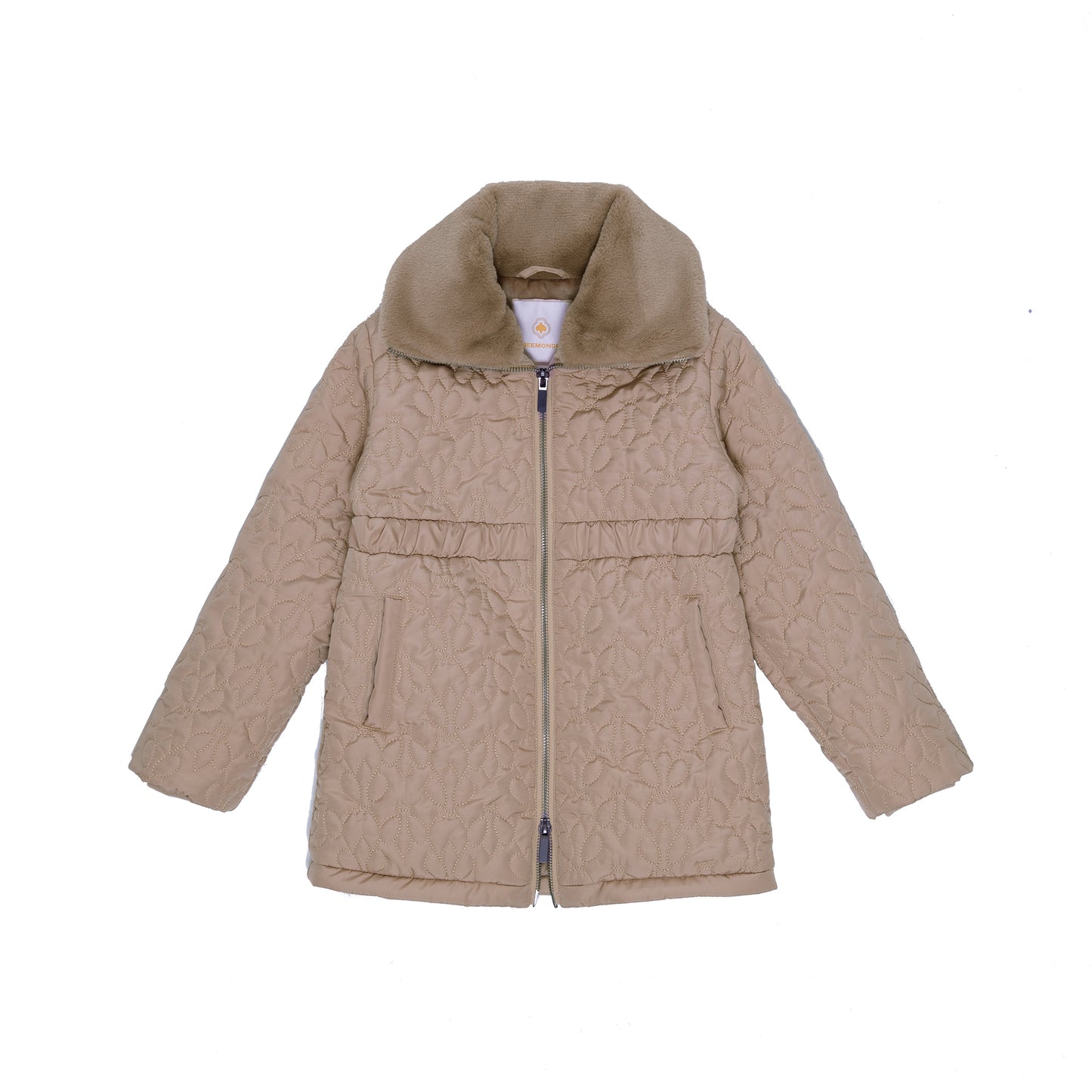 Regina Quilted Jacket with Faux Fur Collar