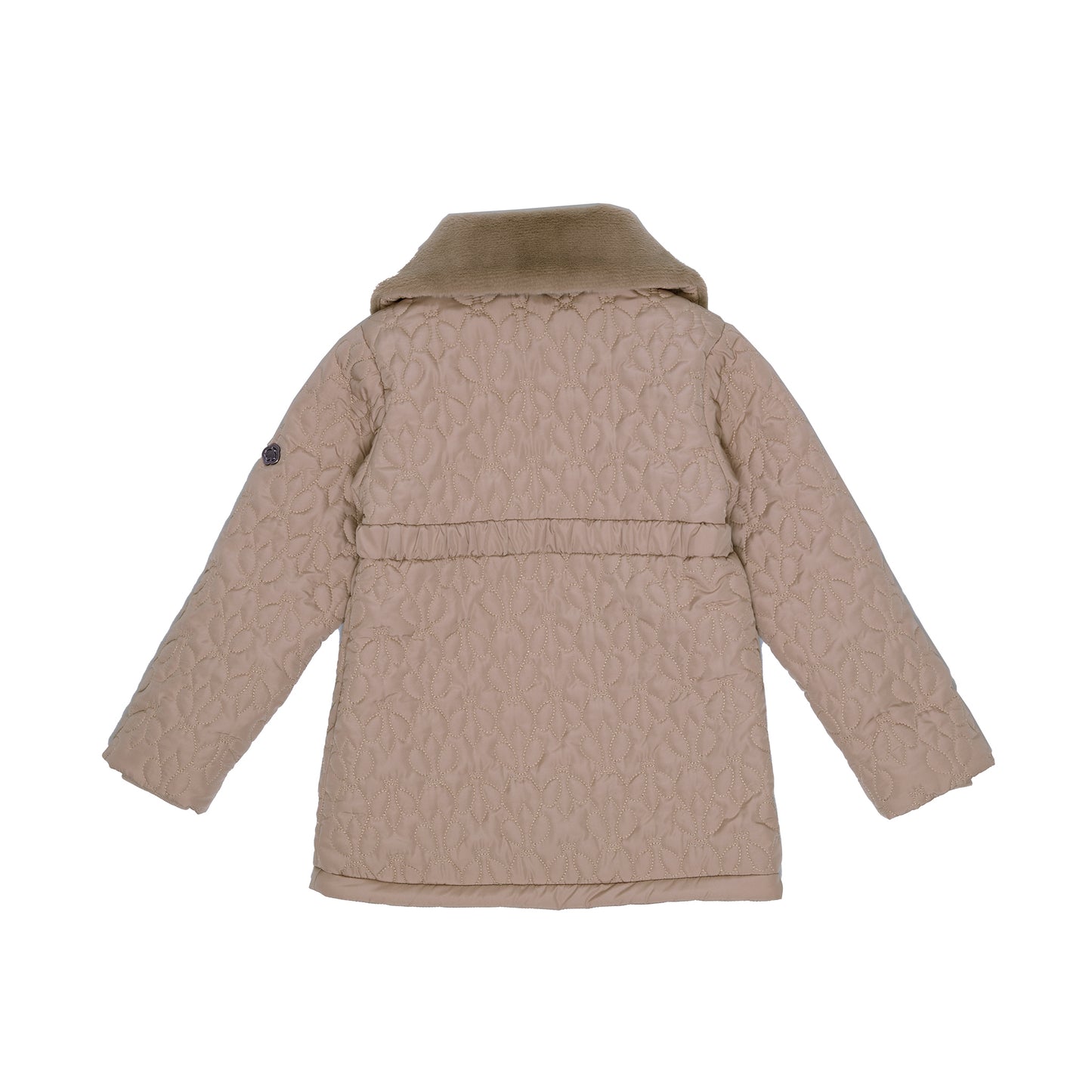 Regina Quilted Jacket with Faux Fur Collar