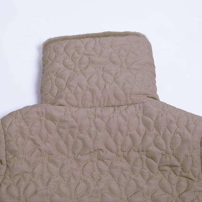 Regina Quilted Jacket with Faux Fur Collar