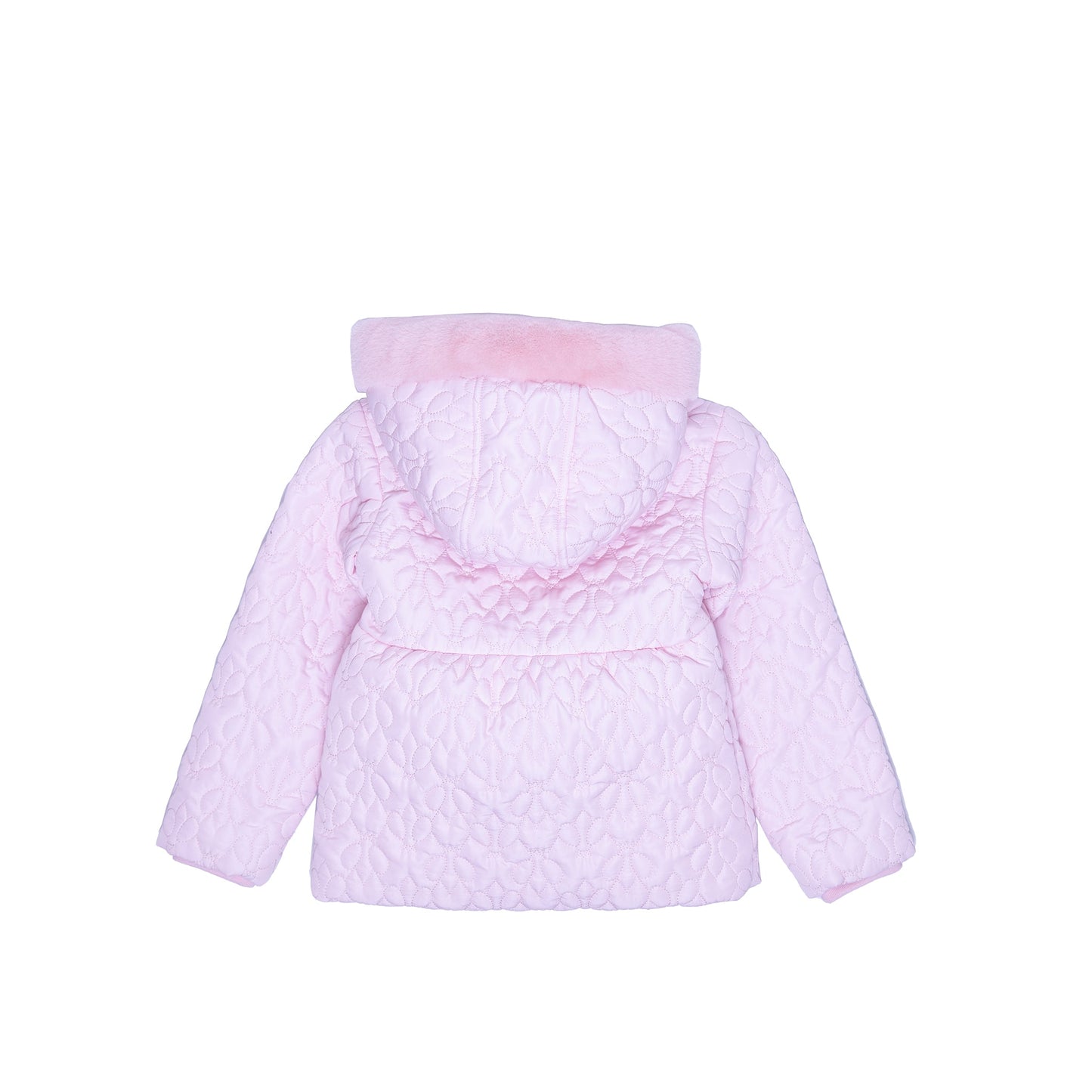 Beatrice Quilted Jacket with detachable hood with Faux Fur
