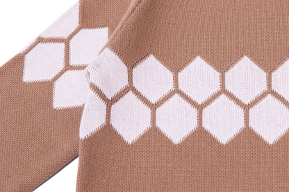 Honeycomb Soft Knitted Sweater