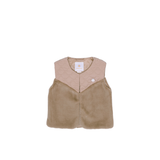 Aurea Quilted Vest with Faux Fur