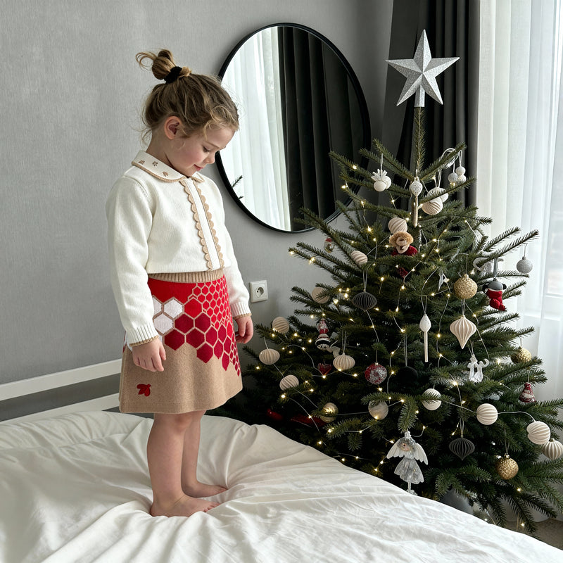 Honeycomb Soft Knitted Skirt