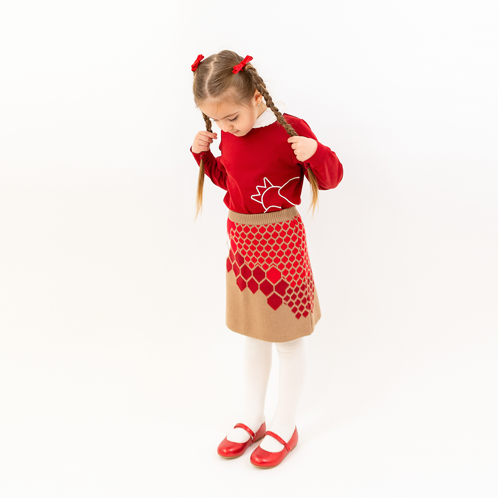 Honeycomb Soft Knitted Skirt