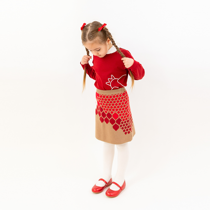 Honeycomb Soft Knitted Skirt