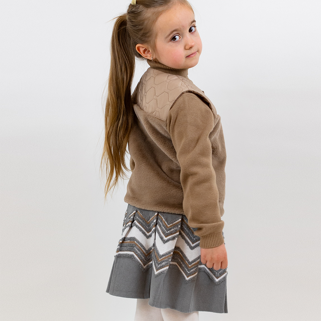 Buzz Pleated Soft Knitted Skirt